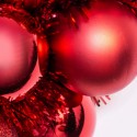 Ghirlanda natalizia rossa 36 cm artificiale festone Corona addobbi di natale