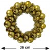 Hongu Ghirlanda natalizia oro 36 cm artificiale festone Corona addo...