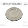 DEL GIUDICE 24x Sottopiatti Natalizi In Plastica 33cm Decorazioni N...