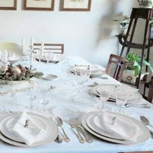 24x Sottopiatti Natalizi In Plastica 33cm Decorazioni Natale Per Tavola argento