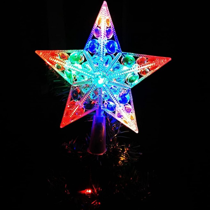 Hongu Puntale luminoso per albero di natale proiettore LED forma st...