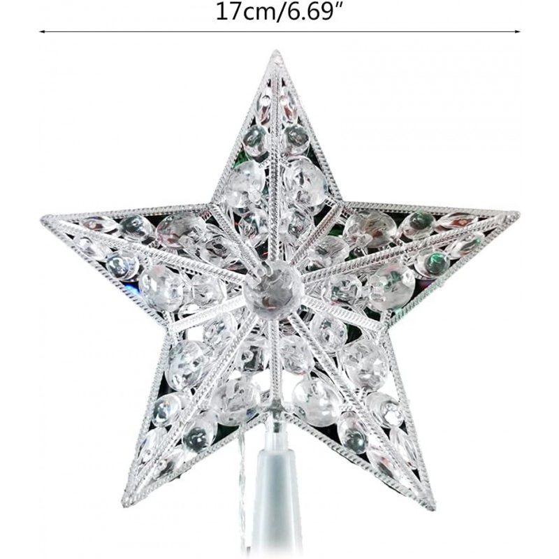 Hongu Puntale luminoso per albero di natale proiettore LED forma st...