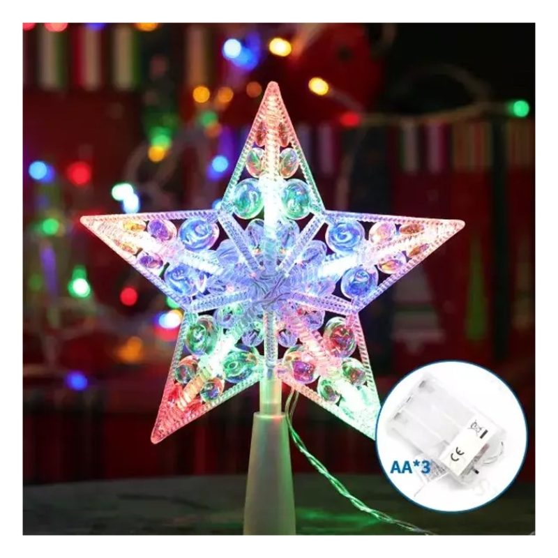 Hongu Puntale luminoso per albero di natale proiettore LED forma st...