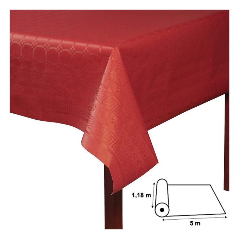 Sweeping Party Tovaglia da Tavola in Carta Damascata 2PZ Colorata R...