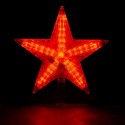 Puntale luminoso per albero di natale proiettore LED rosso forma stella batteria