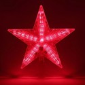Puntale luminoso per albero di natale proiettore LED rosso forma stella batteria