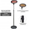 HOOMEI Stufa Esterno 2000W Termosifone regolabile Calorifero Elettr...