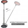 HOOMEI Stufa Esterno 2000W Termosifone regolabile Calorifero Elettr...