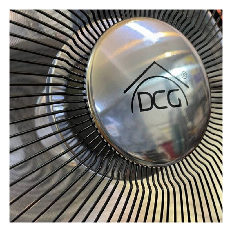 DCG Stufa Elettrica al Carbonio da Pavimento 900 W Bianco Arancio S...