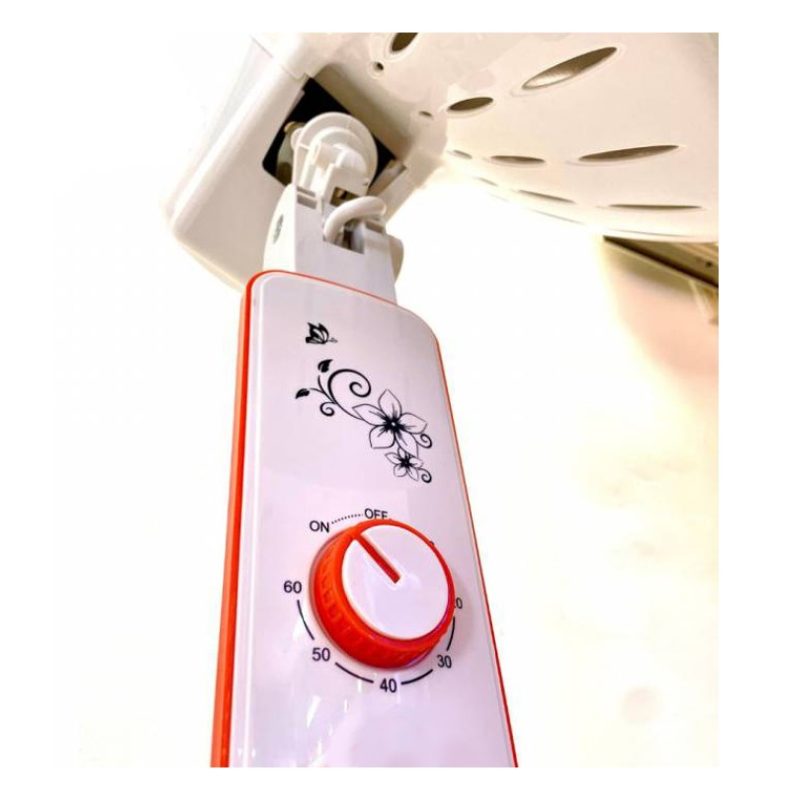 DCG Stufa Elettrica al Carbonio da Pavimento 900 W Bianco Arancio S...