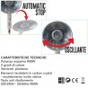 DCG Stufa Elettrica al Carbonio da Pavimento 900 W Bianco Arancio S...