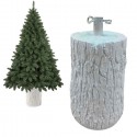 Base Tronco bianco piede Per Albero Di Natale Effetto Legno da 120 a 270 cm