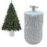 Base Tronco bianco piede Per Albero Di Natale Effetto Legno da 120 ...