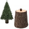 Hongu Tronco Base Piede Albero di Natale 40cm Decorazione Effetto L...