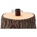Tronco Base Piede Albero di Natale 40cm Decorazione Effetto Legno Marrone Decoro