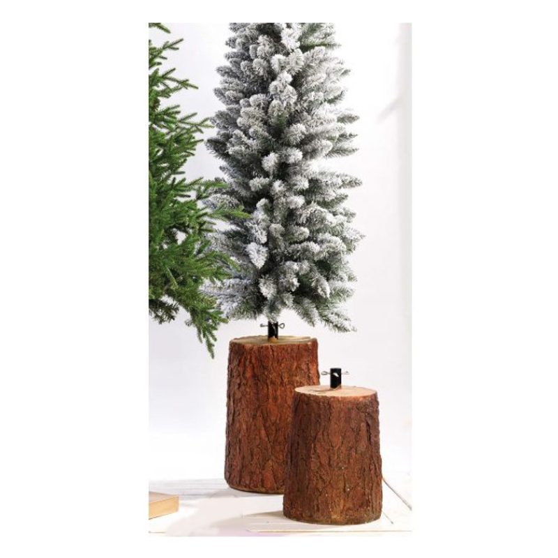 Hongu Tronco Base Piede Albero di Natale 50cm Decorazione Effetto L...