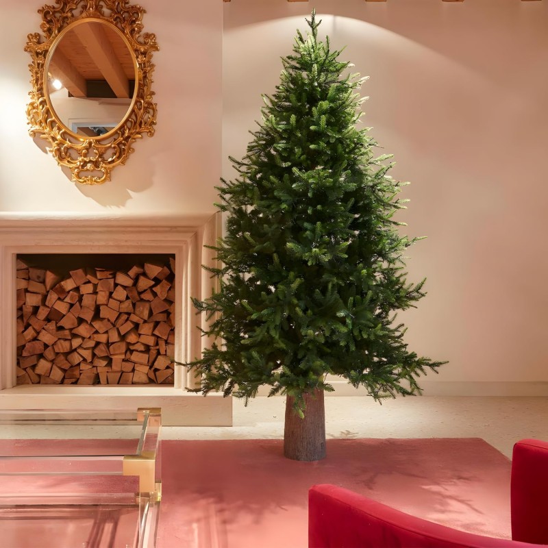 Hongu Tronco Base Piede Albero di Natale 50cm Decorazione Effetto L...