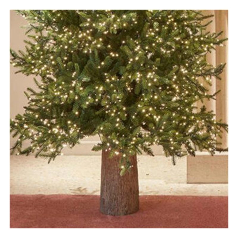 Hongu Tronco Base Piede Albero di Natale 50cm Decorazione Effetto L...