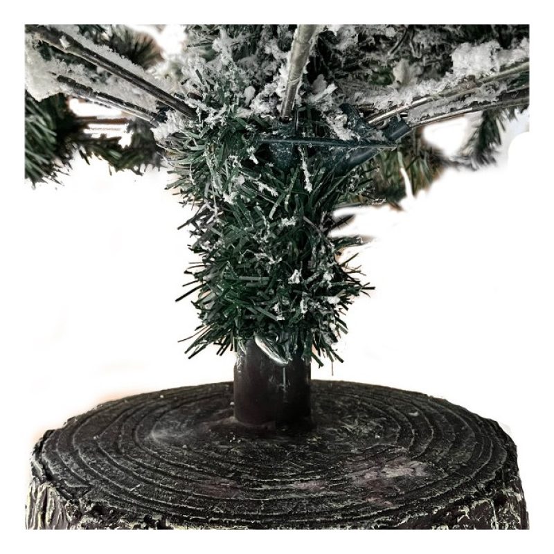 Tronco Base Piede Albero di Natale 40/50cm Decorazione Effetto Legn...