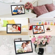 Cornice Digitale HD 10'' Foto JPEG Ingresso USB SD CARD Sveglia Video Calendario