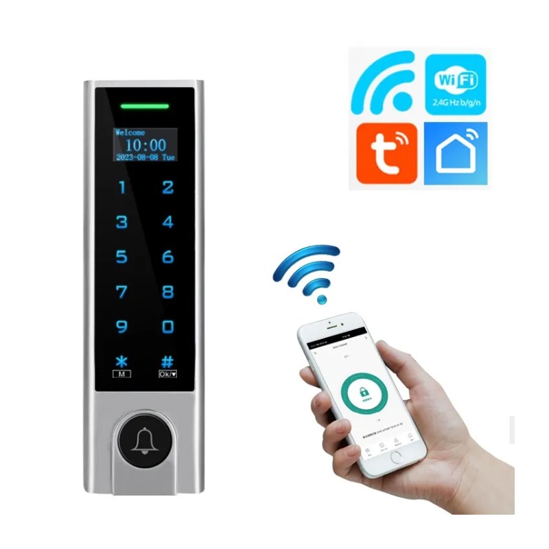 Tuya Sistema di Controllo Accessi Smart WiFi RFID TAG Tastiera Touch antivandalo