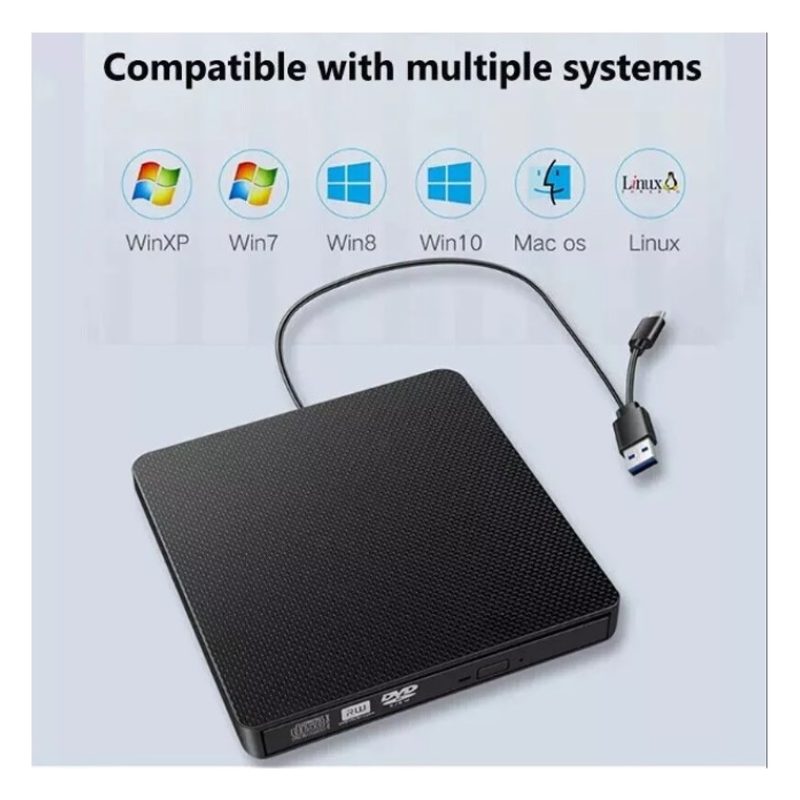 Andowl Masterizzatore DVD esterno lettore CD/RW USB per PC computer...