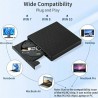 Andowl Masterizzatore DVD esterno lettore CD/RW USB per PC computer...