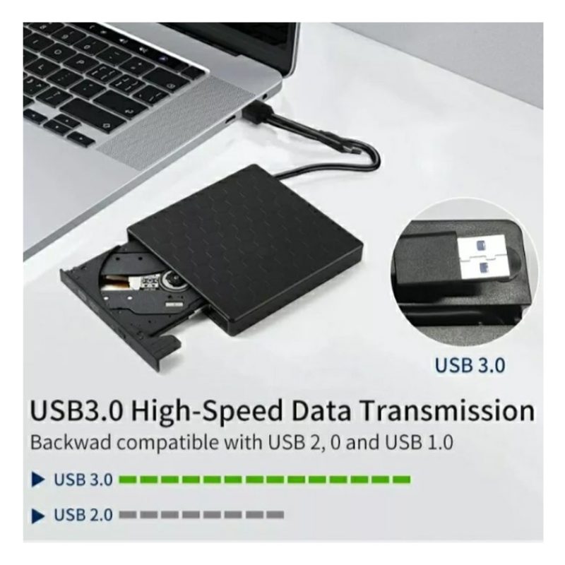 Andowl Masterizzatore DVD esterno lettore CD/RW USB per PC computer...