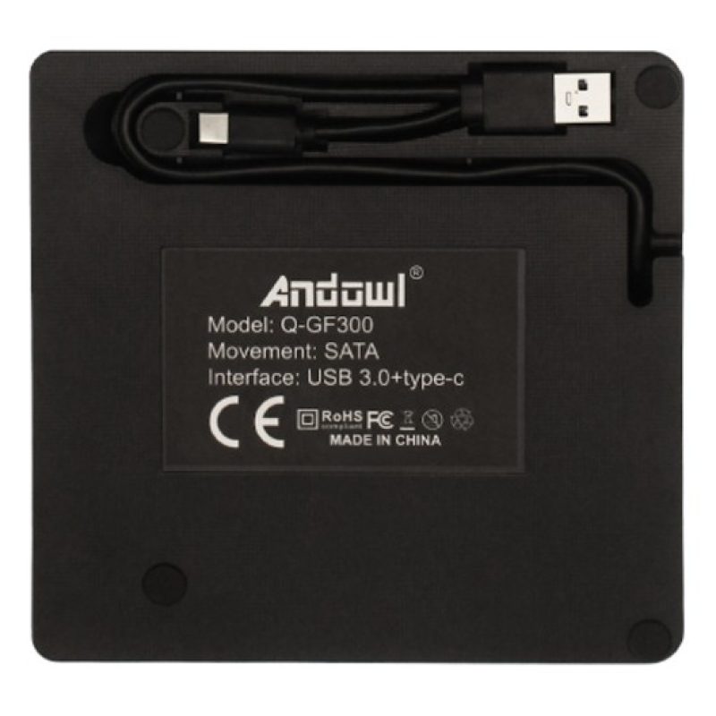 Andowl Masterizzatore DVD esterno lettore CD/RW USB per PC computer...