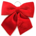 Fiocco grande Imbottito Addobbo rosso 70x80 cm Decorazione natale albero