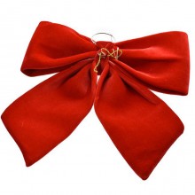 Fiocco grande Imbottito Addobbo rosso 70x80 cm Decorazione natale albero