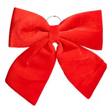 Fiocco grande Imbottito Addobbo rosso 60x70cm Decorazione natale albero