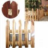 Staccionata In Legno per Albero Natale Recinto 25X125cm giardino pi...
