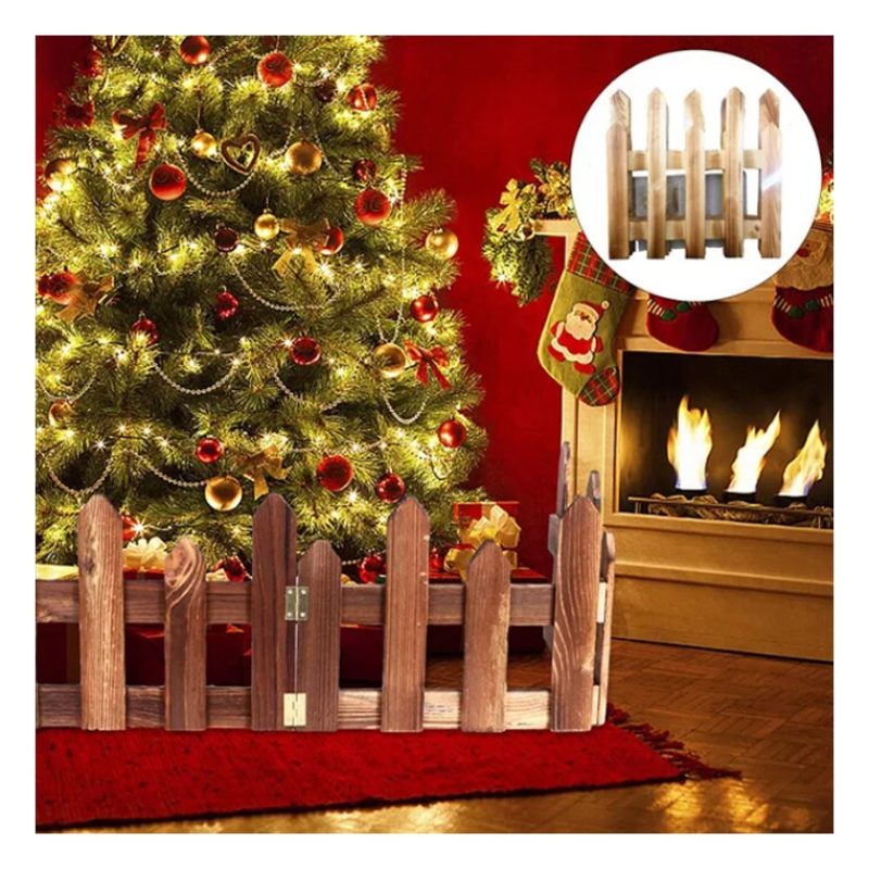 Staccionata In Legno per Albero Natale Recinto 25X125cm giardino pi...