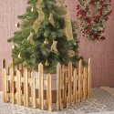 Staccionata In Legno per Albero Natale Recinto 25X125cm giardino piante steccato