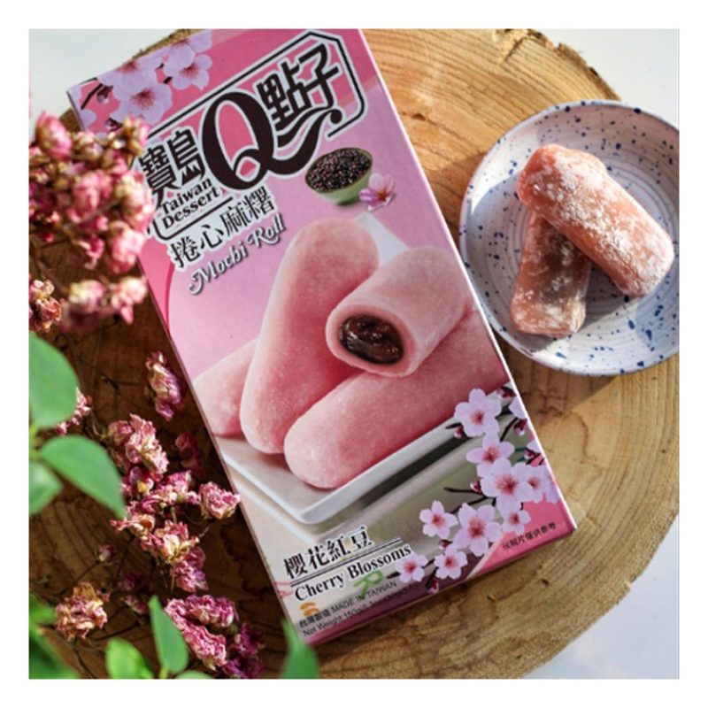 Generico Mochi roll tè matcha / fragola / fagioli rossi e fiori sak...