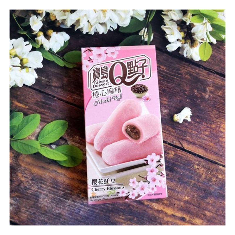 Generico Mochi roll tè matcha / fragola / fagioli rossi e fiori sak...