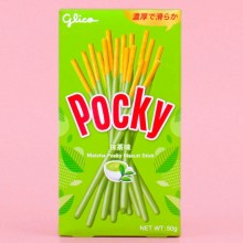 Bastoncini al tè verde matcha Glico Pocky Snack giapponesi stick rivestito 50g
