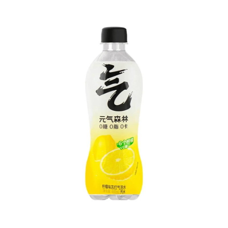 Bevanda frizzante gassata gusto limone Genki forest 480 ml 0 calorie 0 zuccheri