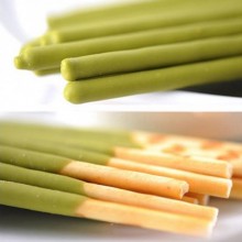 Bastoncini al tè verde matcha Glico Pocky Snack giapponesi stick rivestito 50g