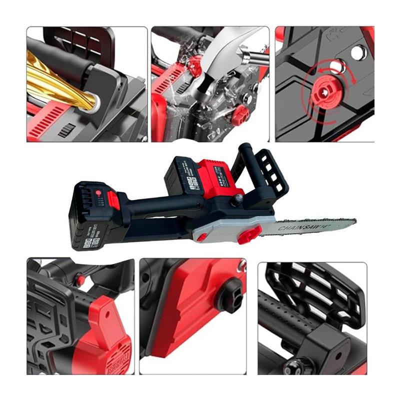 Generico Motosega Elettrica a Batterie 16 Pollici 1600W doppia batt...
