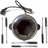 NEDIS Set fonduta bourguignonne elettrica 800W 6 forchette 2,3 litr...