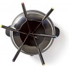 NEDIS Set fonduta bourguignonne elettrica 800W 6 forchette 2,3 litr...