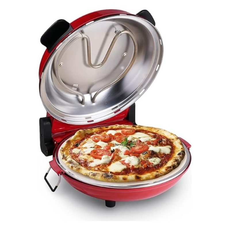 HOOMEI Forno per Pizza Napoletana elettrico Pietra refrattaria Temp...