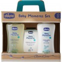 Chicco Baby Moments Set con Bagno Corpo, Crema Corpo, Acqua di Colonia 0+ Mesi