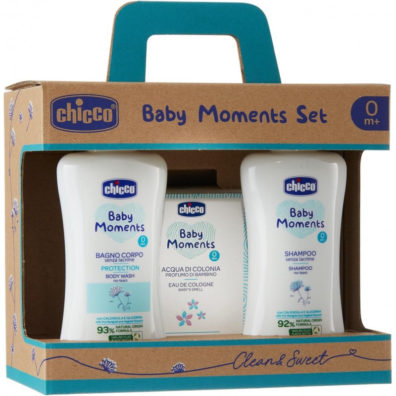 Chicco Chicco Baby Moments Set con Bagno Corpo, Shampo Senza Lacrim...