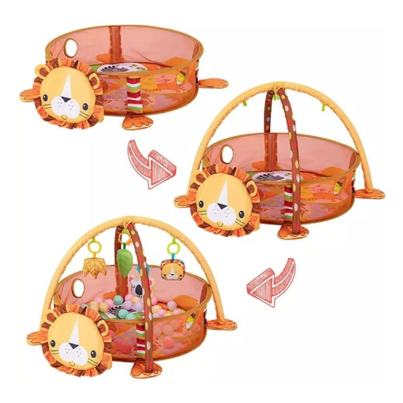 KioKids Palestrina Box Tappeto Neonato Bambino Leoncino con Recinto...