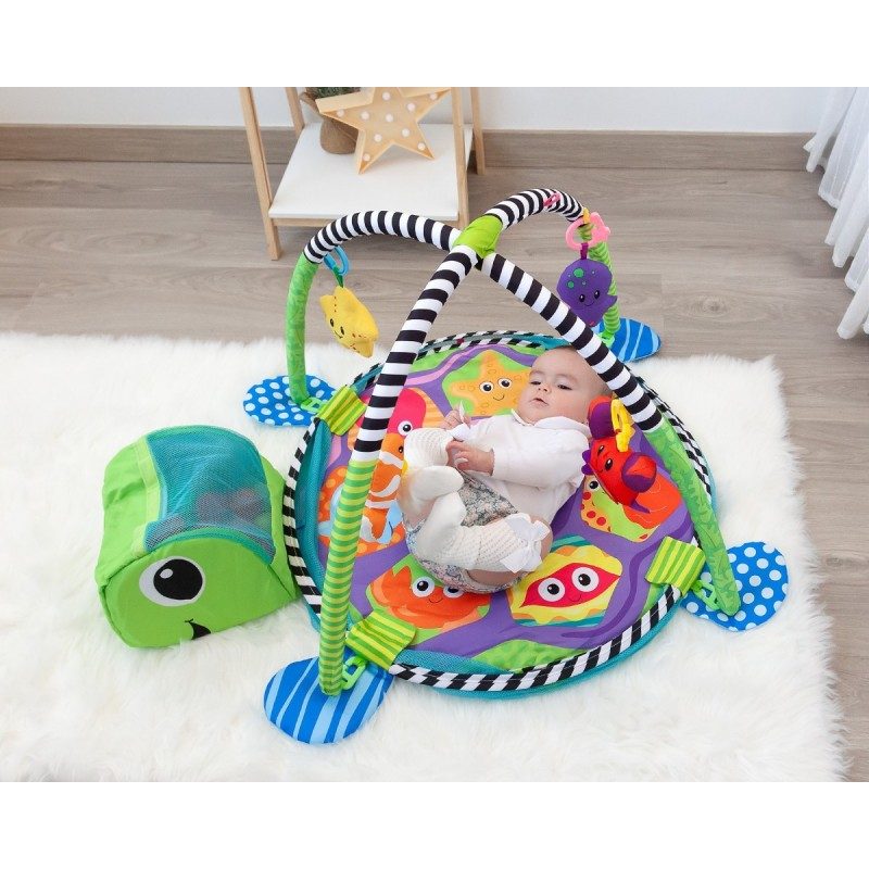 KioKids Palestrina Box Tappeto Neonato Bambino Tartaruga con Recint...