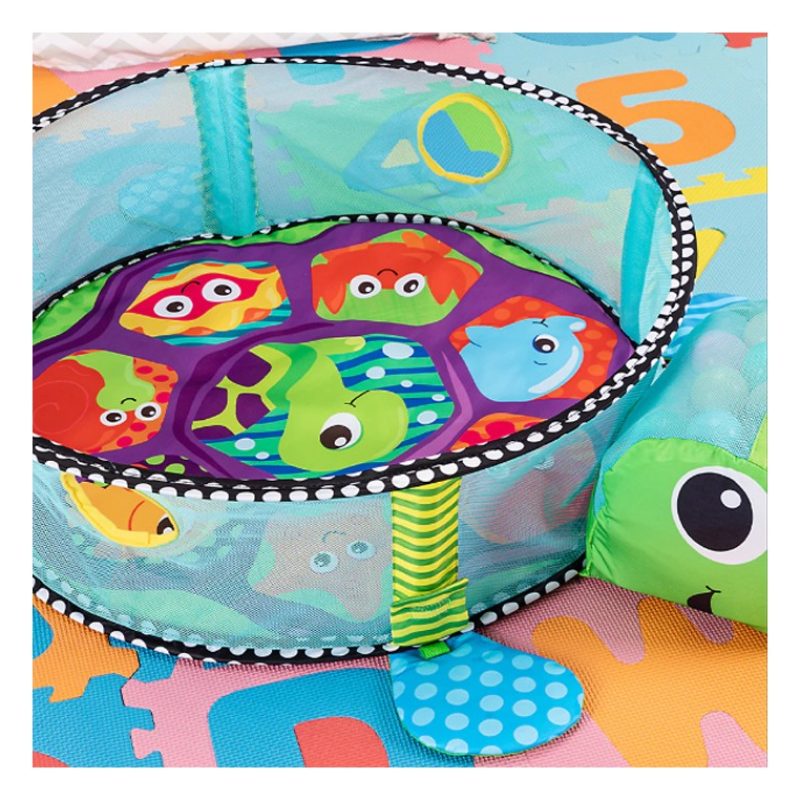 KioKids Palestrina Box Tappeto Neonato Bambino Tartaruga con Recint...