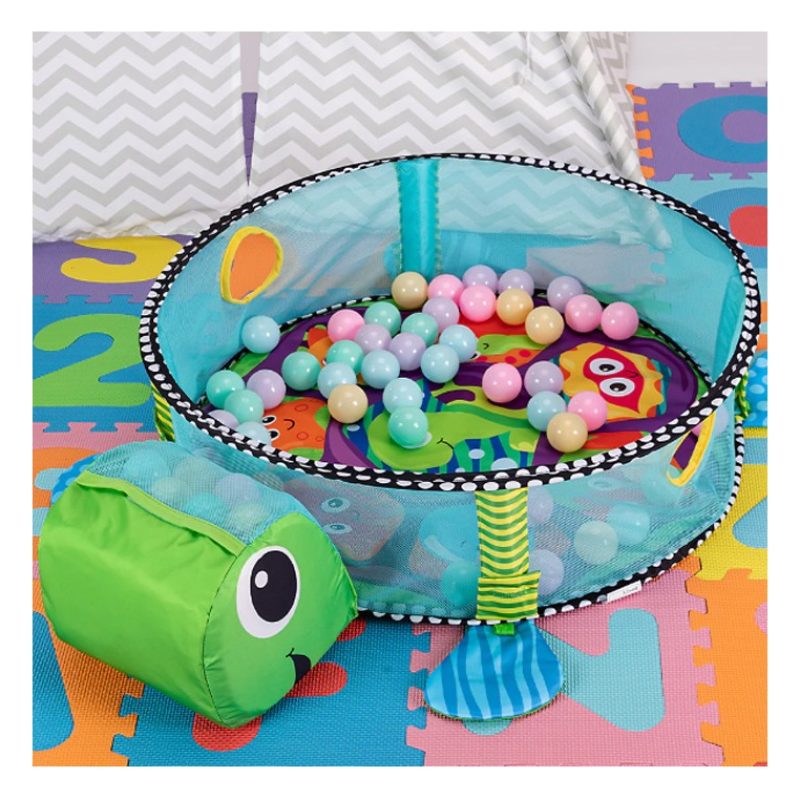 KioKids Palestrina Box Tappeto Neonato Bambino Tartaruga con Recint...